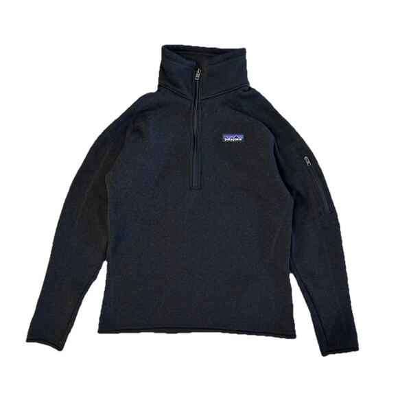 Patagonia Sweaters - Patagonia Better Sweater Black Pullover Jacket Quarter Zip Women’s S Outdoors